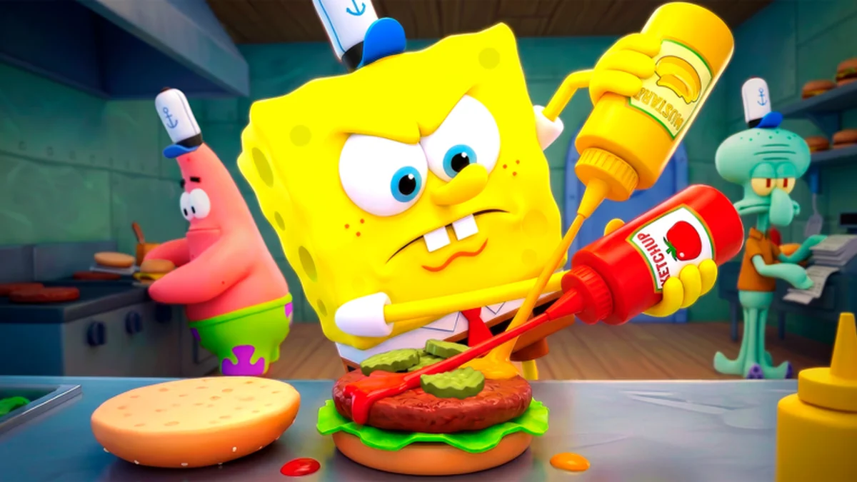 Official Save the Krusty Krab game artwork