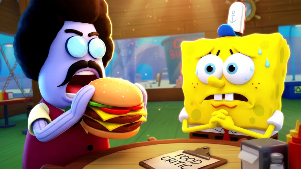 Official Save the Krusty Krab restaurant artwork